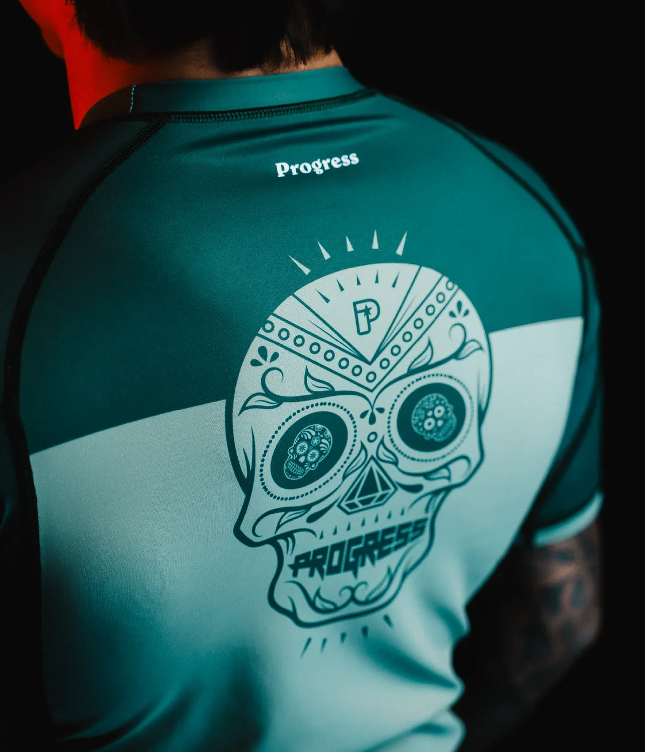 【お取寄せ商品】Progress Jiu Jitsu / Calavera ラッシュガード - Olive