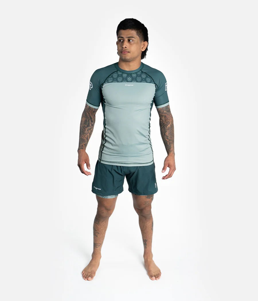 【お取寄せ商品】Progress Jiu Jitsu / Calavera ラッシュガード - Olive