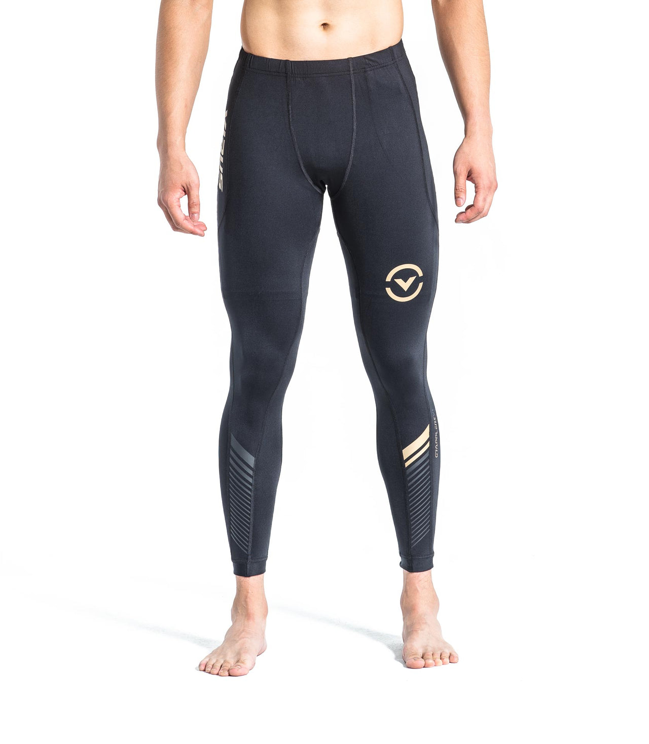 VIRUS / GRAPPLING COMPRESSION SPATS (AU19) BLACK/GOLD グラップリングコンプレッションスパッツ