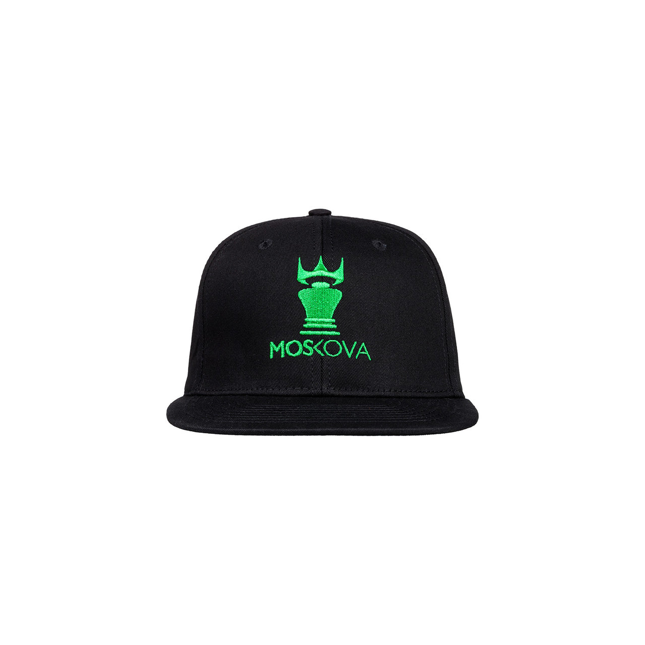 MOSKOVA / CORPO CROWN HAT BLACK/GREEN スナップバックキャップ